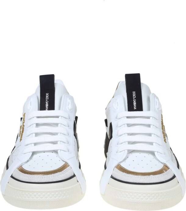 Dolce & Gabbana Custom 2.Zero Sneakers in wit leer White Heren