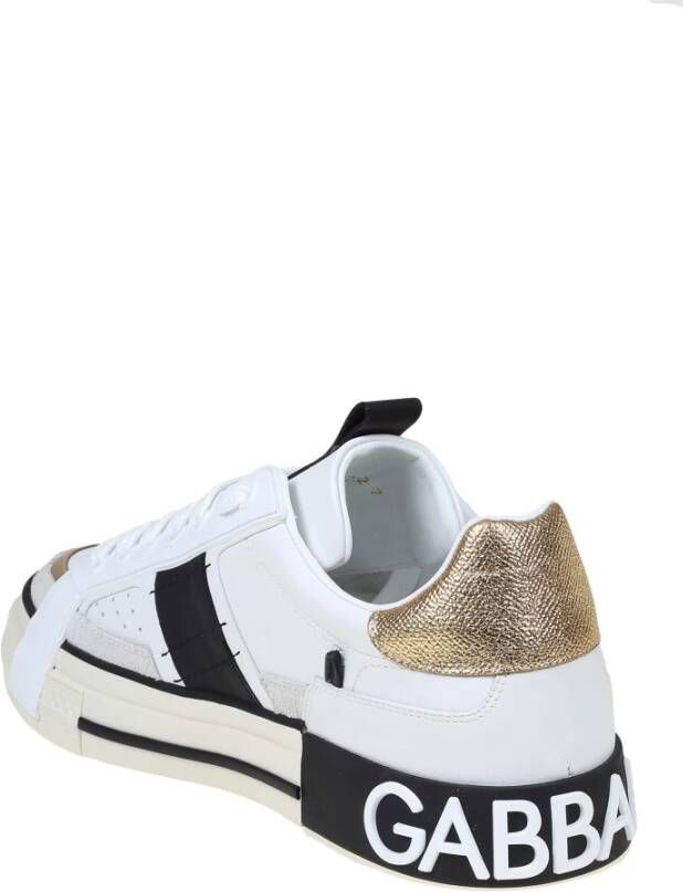 Dolce & Gabbana Custom 2.Zero Sneakers in wit leer White Heren