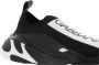 Dolce & Gabbana Zwarte Slip-On Sneakers met Ultralichte Zool en Stretch Mesh Design Black Dames - Thumbnail 10