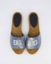 Dolce&Gabbana Slippers & Mules Dames Flower Power Blauw in blauw - Thumbnail 5