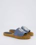 Dolce&Gabbana Slippers & Mules Dames Flower Power Blauw in blauw - Thumbnail 6