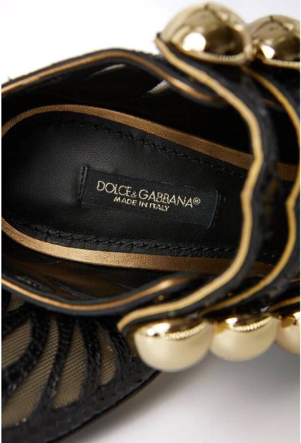Dolce & Gabbana Dames Hakken Slangen Schoenen Black Dames