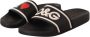 Dolce & Gabbana Zwarte leren I Love DG slides sandalen Black Dames - Thumbnail 16