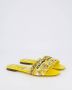Dolce & Gabbana Dames Platte Slides Yellow Dames - Thumbnail 4