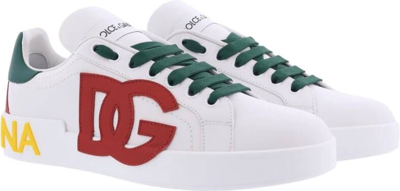 Dolce & Gabbana Dames Portofino Sneaker DGLogo Multi White Dames