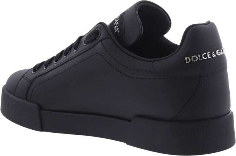 Dolce & Gabbana Dames Portofino Sneaker DGLogo Zwart Black Dames