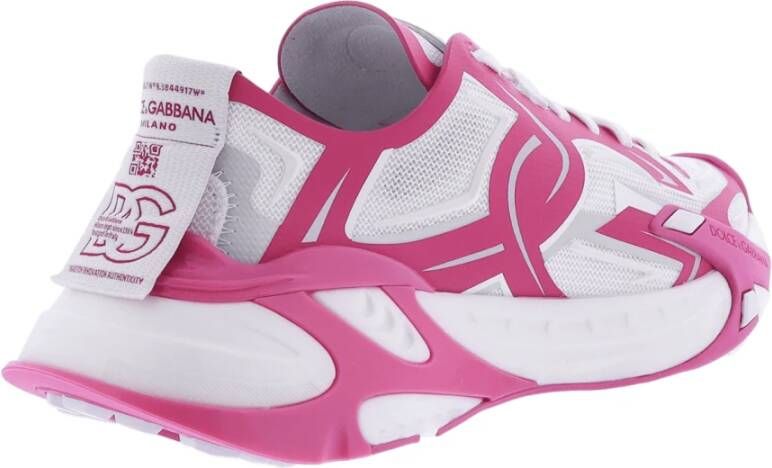 Dolce & Gabbana Dames Technical Fast Sneaker Wit Roz Multicolor Dames