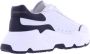 Dolce & Gabbana Chique Zwarte en Witte Leren Sneakers White Dames - Thumbnail 4