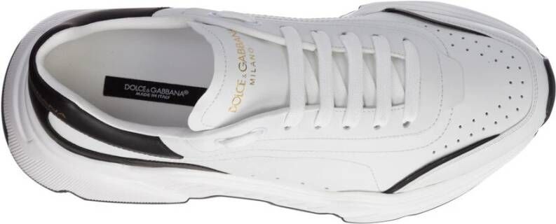 Dolce & Gabbana Daymaster Leren Sportschoenen Wit Heren