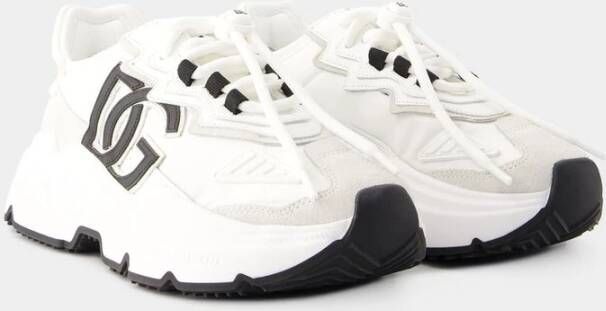 Dolce & Gabbana Nylon Sneakers Wit White Dames