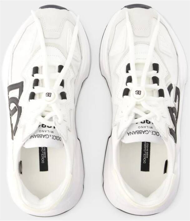 Dolce & Gabbana Nylon Sneakers Wit White Dames