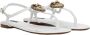 Dolce & Gabbana Devotion Flip Flops Sandalen White Dames - Thumbnail 2