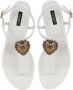 Dolce & Gabbana Devotion Flip Flops Sandalen White Dames - Thumbnail 4