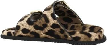 Dolce & Gabbana Dierenprint sandalen met dubbele band Multicolor Dames