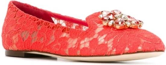 Dolce & Gabbana Dolcegabbana Cruise Flat Shoes Rood Dames