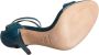 Dolce & Gabbana Donkergroene Leren Hakken Sandalen Schoenen Green Dames - Thumbnail 6