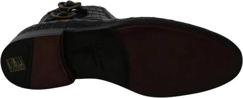 Dolce & Gabbana Echte Derby Brogue Laarzen Zwart Heren