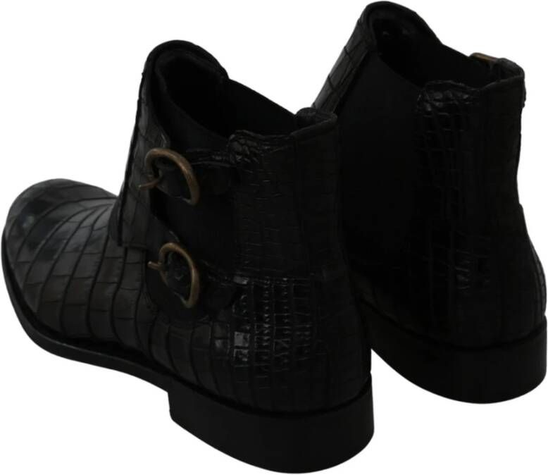 Dolce & Gabbana Echte Derby Brogue Laarzen Zwart Heren