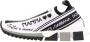 Dolce & Gabbana Elastische Technische Stof Sneakers Zwart Wit Multicolor Dames - Thumbnail 4