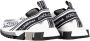 Dolce & Gabbana Elastische Technische Stof Sneakers Zwart Wit Multicolor Dames - Thumbnail 8