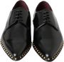 Dolce & Gabbana Zwarte leren gouden studs Derby schoenen Black Heren - Thumbnail 11