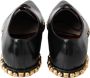 Dolce & Gabbana Zwarte leren gouden studs Derby schoenen Black Heren - Thumbnail 12
