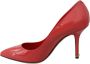Dolce & Gabbana Donkerroze Patentleren Hakken Pumps Pink Dames - Thumbnail 7