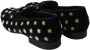 Dolce & Gabbana Elegante Fluwelen Loafers met Kroonborduursel Black - Thumbnail 3