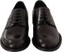 Dolce & Gabbana Zwarte Leren Derby Schoenen Gemaakt in Italië Black Heren - Thumbnail 12