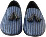 Dolce & Gabbana Blauwe geweven leren kwast loafers schoenen Blue Heren - Thumbnail 8