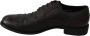 Dolce & Gabbana Elegante Heren Leren Derby Dress Schoenen Black Heren - Thumbnail 7