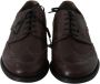 Dolce & Gabbana Zwarte Fluweel Leren Veterschoenen Derby Black Heren - Thumbnail 6