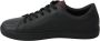 Dolce & Gabbana Black Leather Love Heart Sneakers Womens Shoes - Thumbnail 5