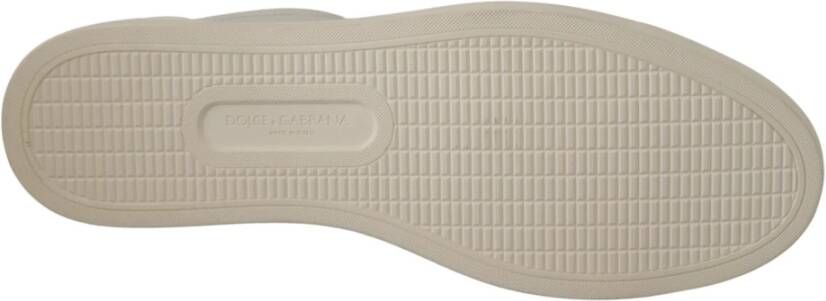 Dolce & Gabbana Elegante Low-Top Sneakers van wit leer White Heren