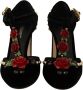 Dolce & Gabbana Elegante Mary Jane Pumps met fluwelen T-bandje Black Dames - Thumbnail 2