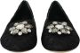 Dolce & Gabbana Elegante platte Vally-schoenen met bloemenkant Black Dames - Thumbnail 3