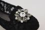 Dolce & Gabbana Elegante platte Vally-schoenen met bloemenkant Black Dames - Thumbnail 6