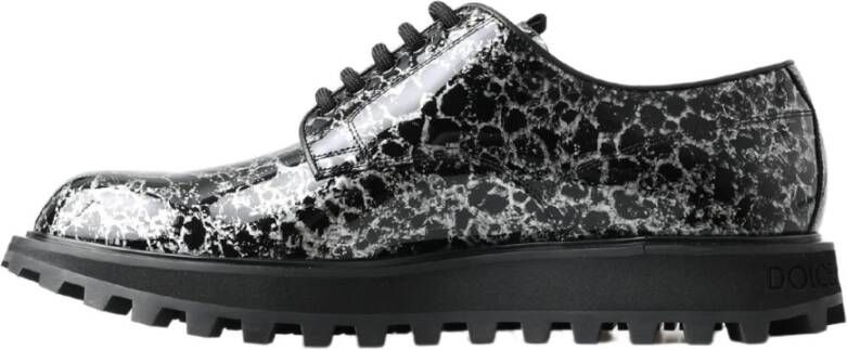 Dolce & Gabbana Elegante Twee-Tinten Derby Schoenen Multicolor Dames