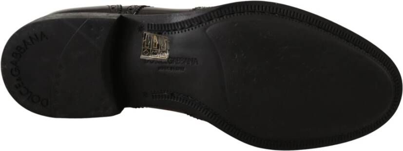 Dolce & Gabbana Elegante Wingtip Derby Oxford Schoenen Black Heren