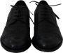 Dolce & Gabbana Elegante Wingtip Derby Schoenen in Donkerblauw Blue Heren - Thumbnail 3