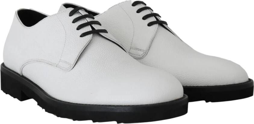 Dolce & Gabbana Elegante witte formele leren schoenen White Heren