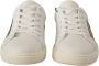 Dolce & Gabbana Elegante witte leren sneakers met gouden accenten White Dames - Thumbnail 6