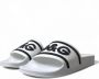 Dolce & Gabbana Witte Rubberen Slides met Logo Print White Heren - Thumbnail 7