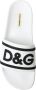 Dolce & Gabbana Witte Rubberen Slides met Logo Print White Heren - Thumbnail 13