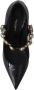 Dolce & Gabbana Zwart lederen kristallen schoenen Mary Jane pumps - Thumbnail 4