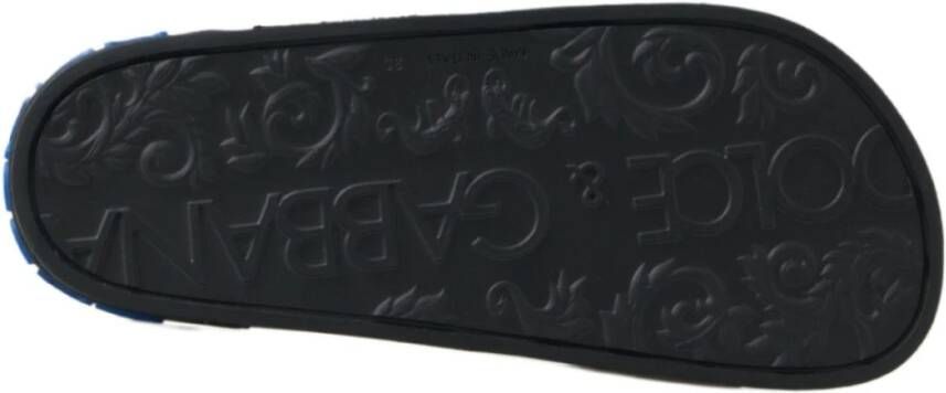 Dolce & Gabbana Elegante zwarte leren sandalen Black Dames