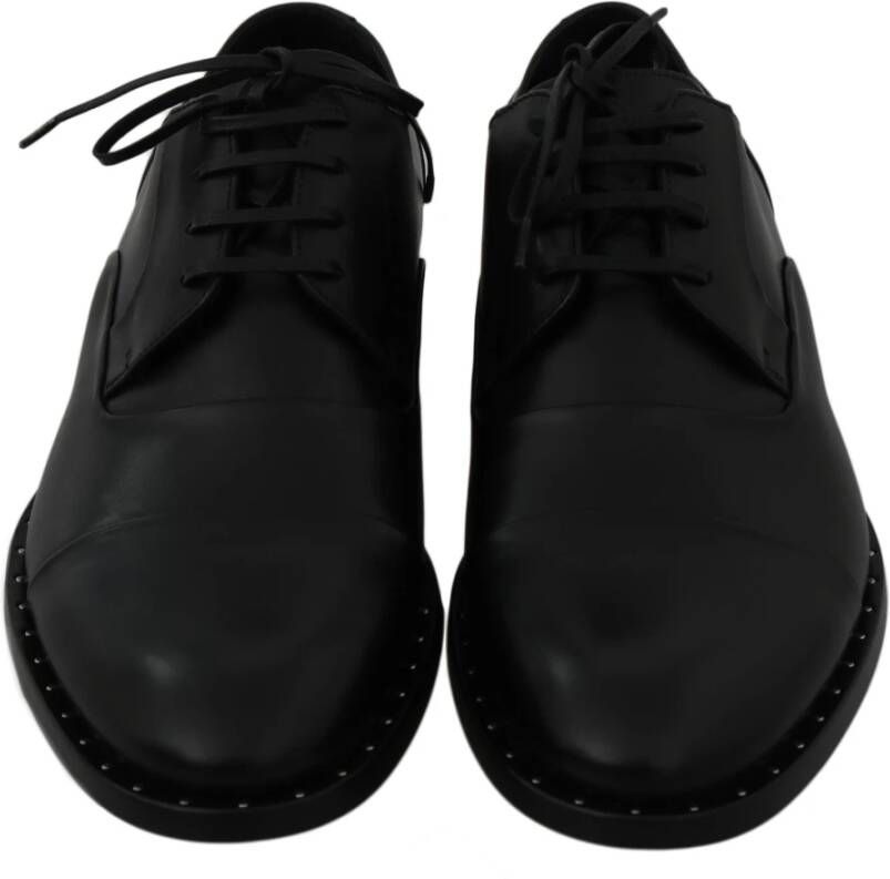 Dolce & Gabbana Elegante zwarte leren schoenen voor formele gelegenheden Black Heren