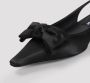Dolce & Gabbana Zijden slingback pumps met strikdetail Black Dames - Thumbnail 7