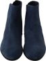 Dolce & Gabbana Suède enkellaarsjes met decoratieve studs Blue Dames - Thumbnail 4