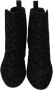 Dolce & Gabbana Zwarte Luipaard Korte Laarzen met Rits Zwart Dames - Thumbnail 3